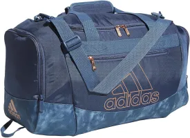 adidas Unisex Defender 4.0 Gym Duffel Bag for Men and Women, Preloved Ink Blue/Stone Wash Preloved Ink Blue/Rose Gold, Small (38L)