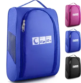 Ailaka Portable Oxford Travel Shoe Bag, Waterproof Shoe Packing Storage Organizer with Zipper Closure