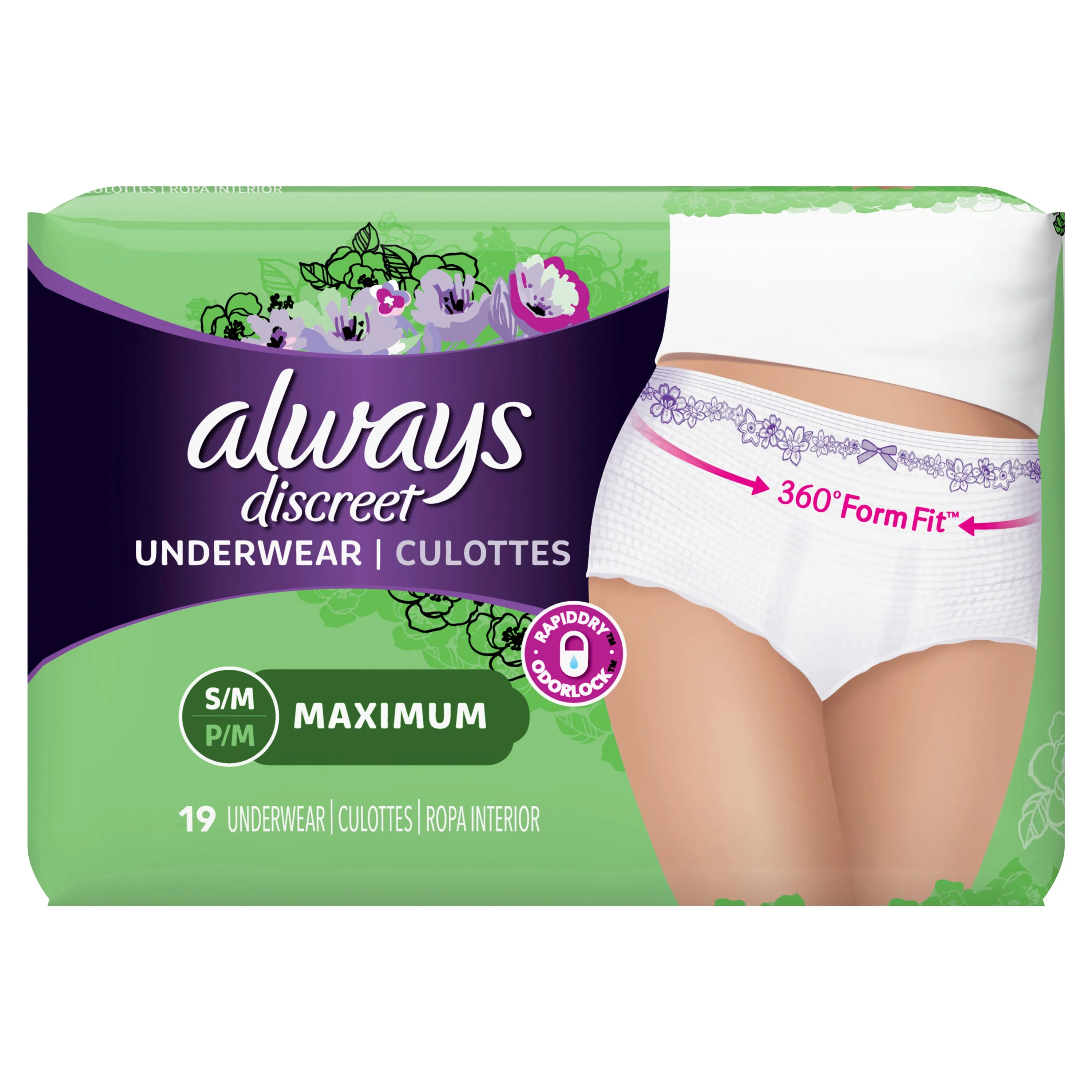 Always Discreet Max Incontinence Underwear for Women