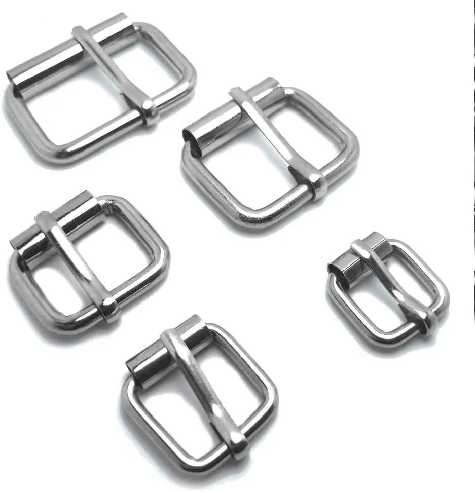 Assorted Multi-Purpose Metal Roller Buckles Belts Hardware Pin Buckle for Bags Leather Belt