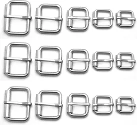 Assorted Multi-Purpose Metal Roller Buckles Belts Hardware Pin Buckle for Bags Leather Belt