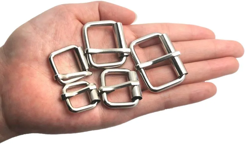 Assorted Multi-Purpose Metal Roller Buckles Belts Hardware Pin Buckle for Bags Leather Belt