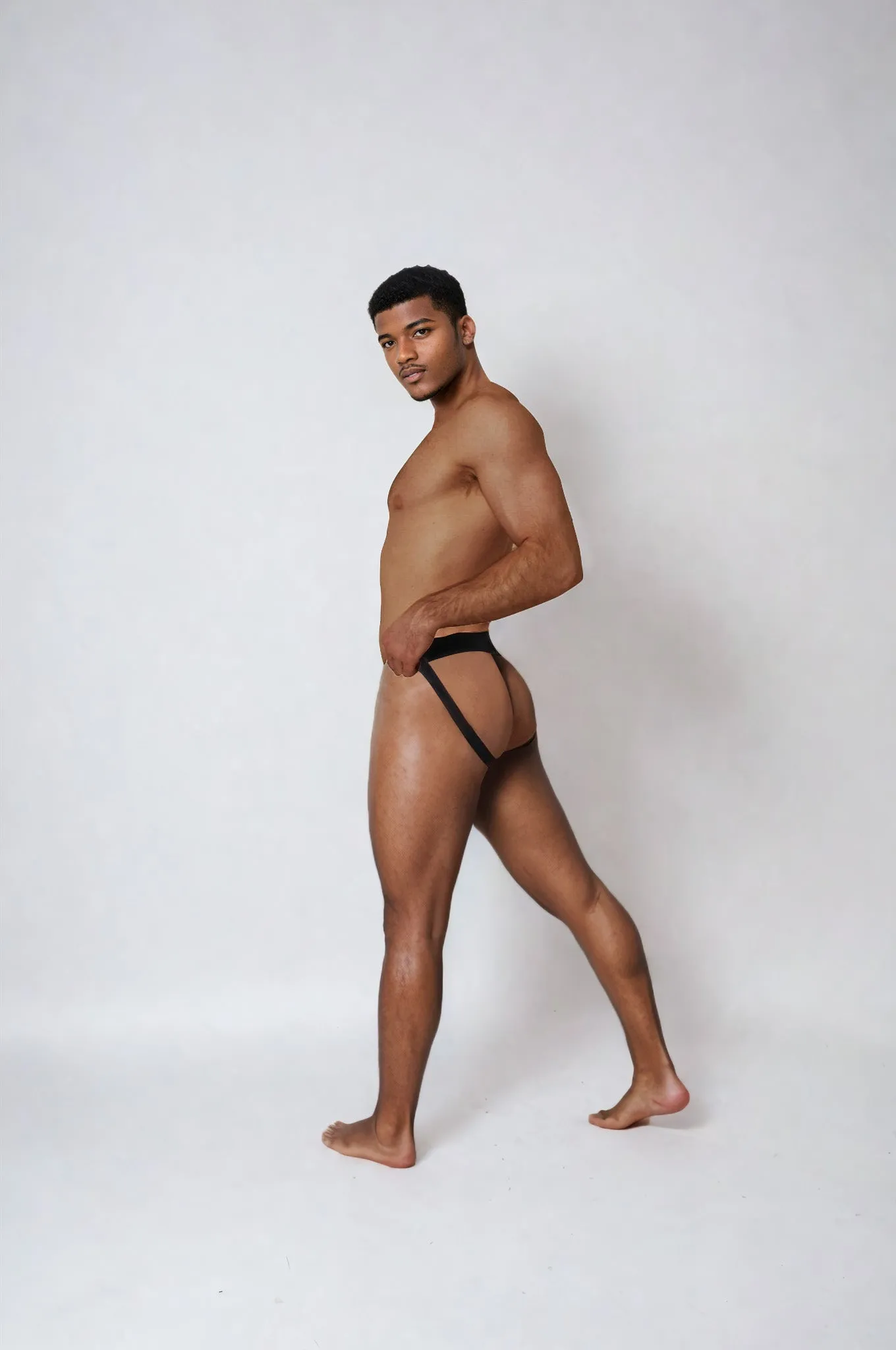 Black Bondmen Jock Strap