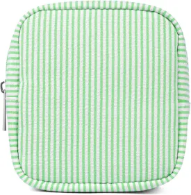 Breteil Small Makeup Bag for Purse Mini Cosmetic Bag with Slip-in Pockets Cute Travel Makeup Pouch for Women Friend Preppy Stuff - Green
