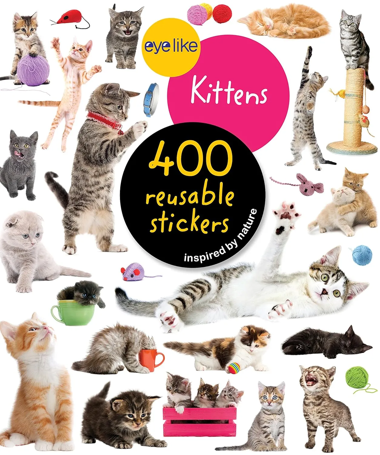 Eyelike Stickers: Kittens Paperback  Sticker Book, May 1, 2018