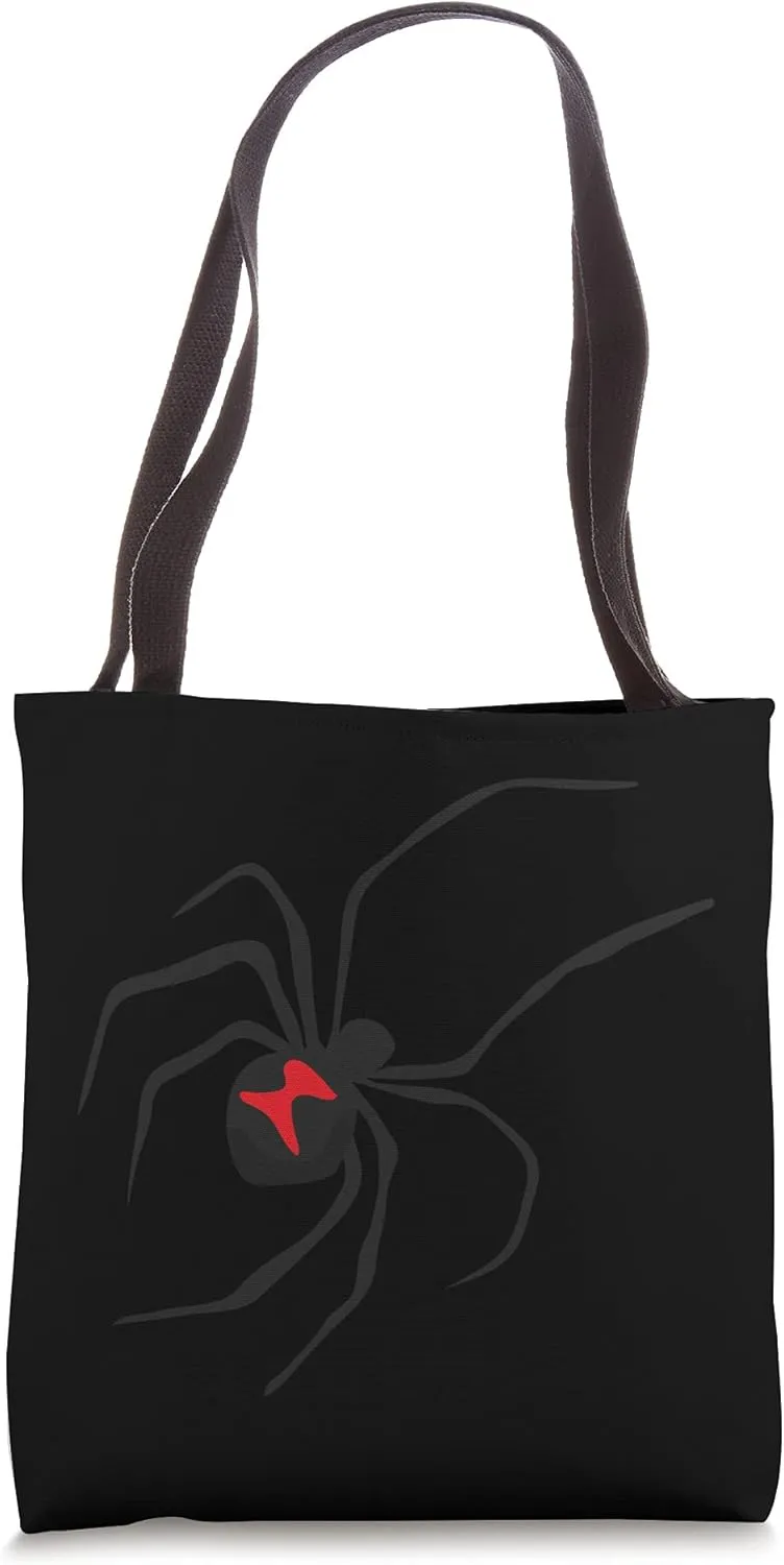 Halloween Tee Scary Black Widow Spider Costume Tote Bag