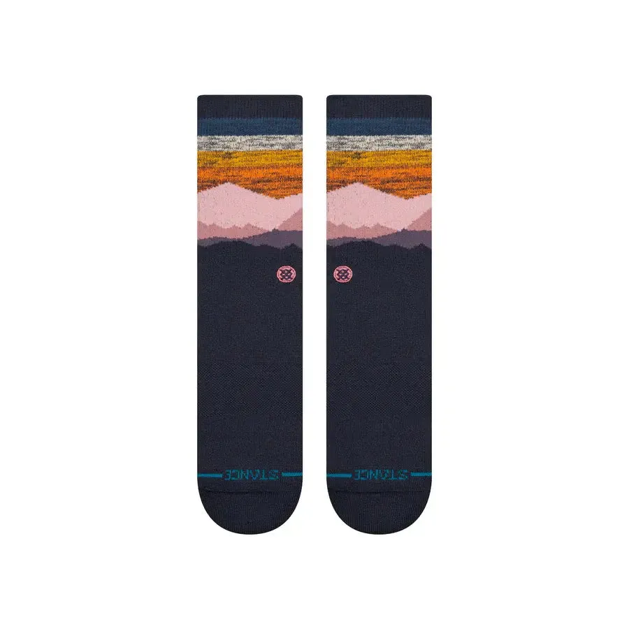 Instance Mens Navy Saddleback Crew Socks