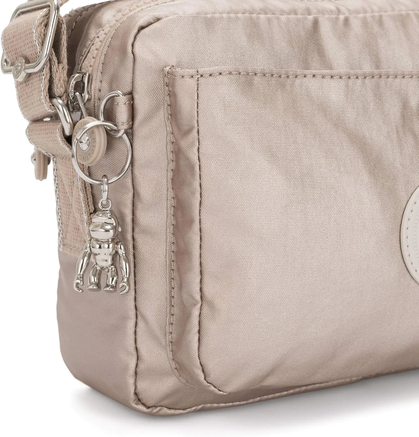 Kipling Womens Abanu Medium Crossbody Bag, Lightweight, Adjustable Nylon Waist Pack with Multi-Compartment Zip Pockets