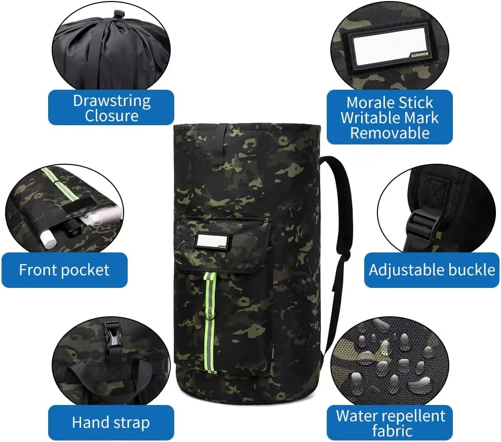 laundry bag backpack, extra-large heavy duty laundry bags, laundry backpack for college students,Designed with reflective strips and ID PatchesBlack CP