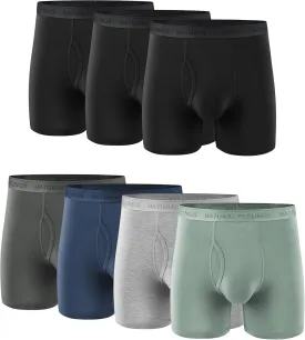 Natural Feelings Men's Underwear Viscose from Bamboo Boxer Briefs Underwear Pack for Men