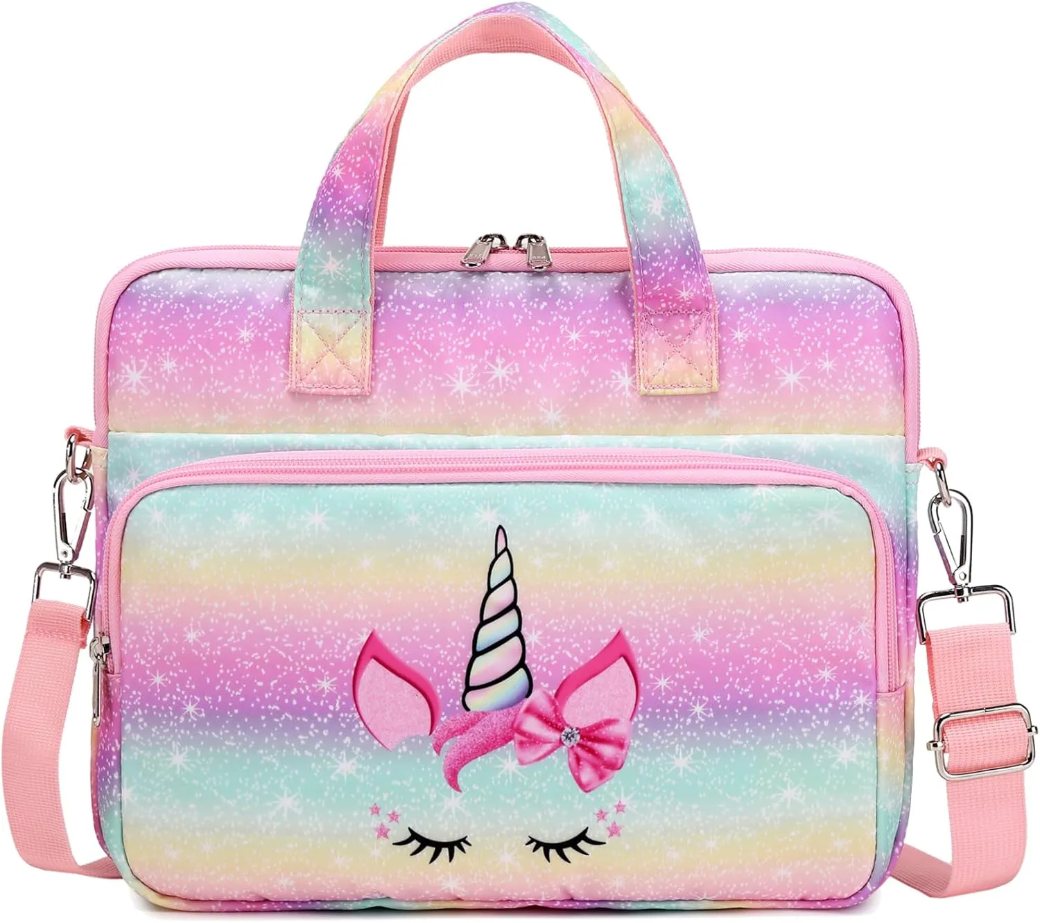 Octsky Kids Tablet Carrying Sleeve Bag - 12.5 Inch Protective Bag with Shoulder Strap, Soft Lining