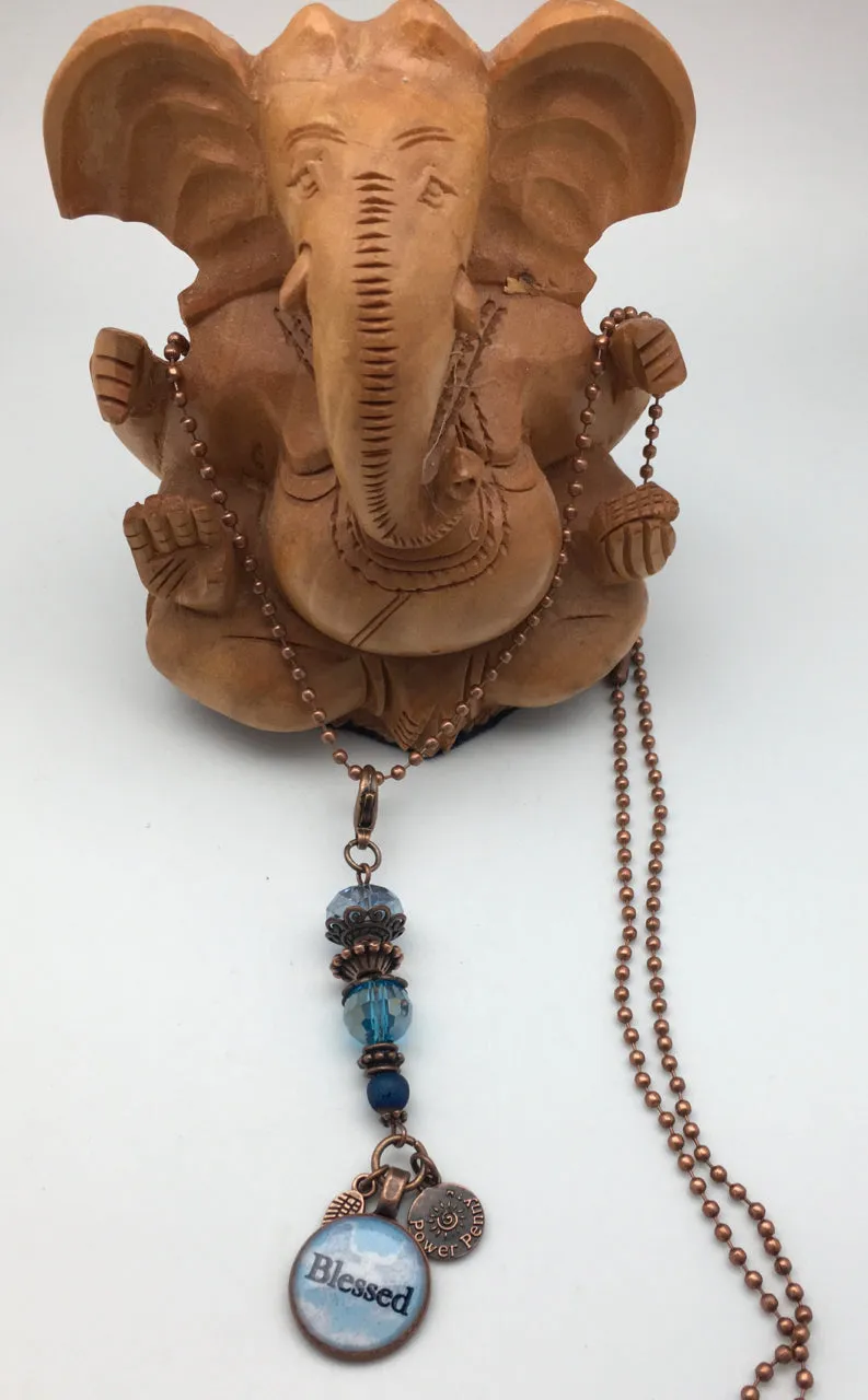 Power Penny Affirmation Necklaces