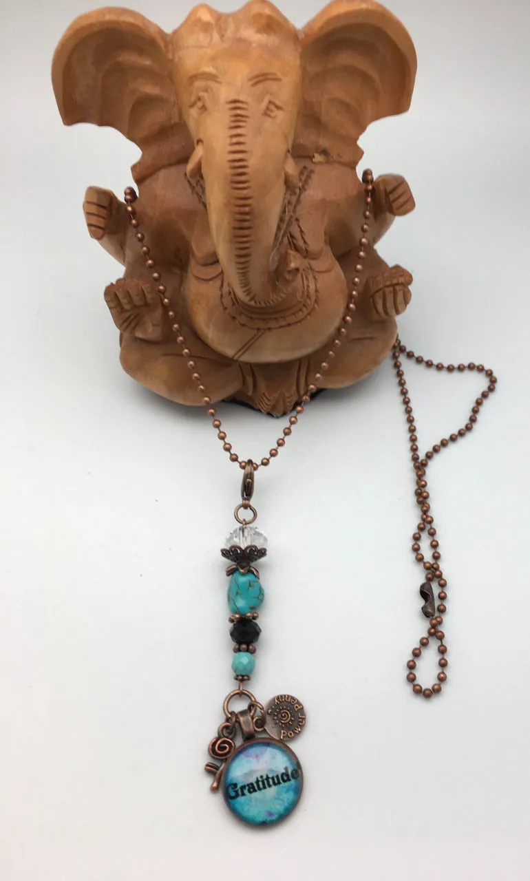 Power Penny Affirmation Necklaces