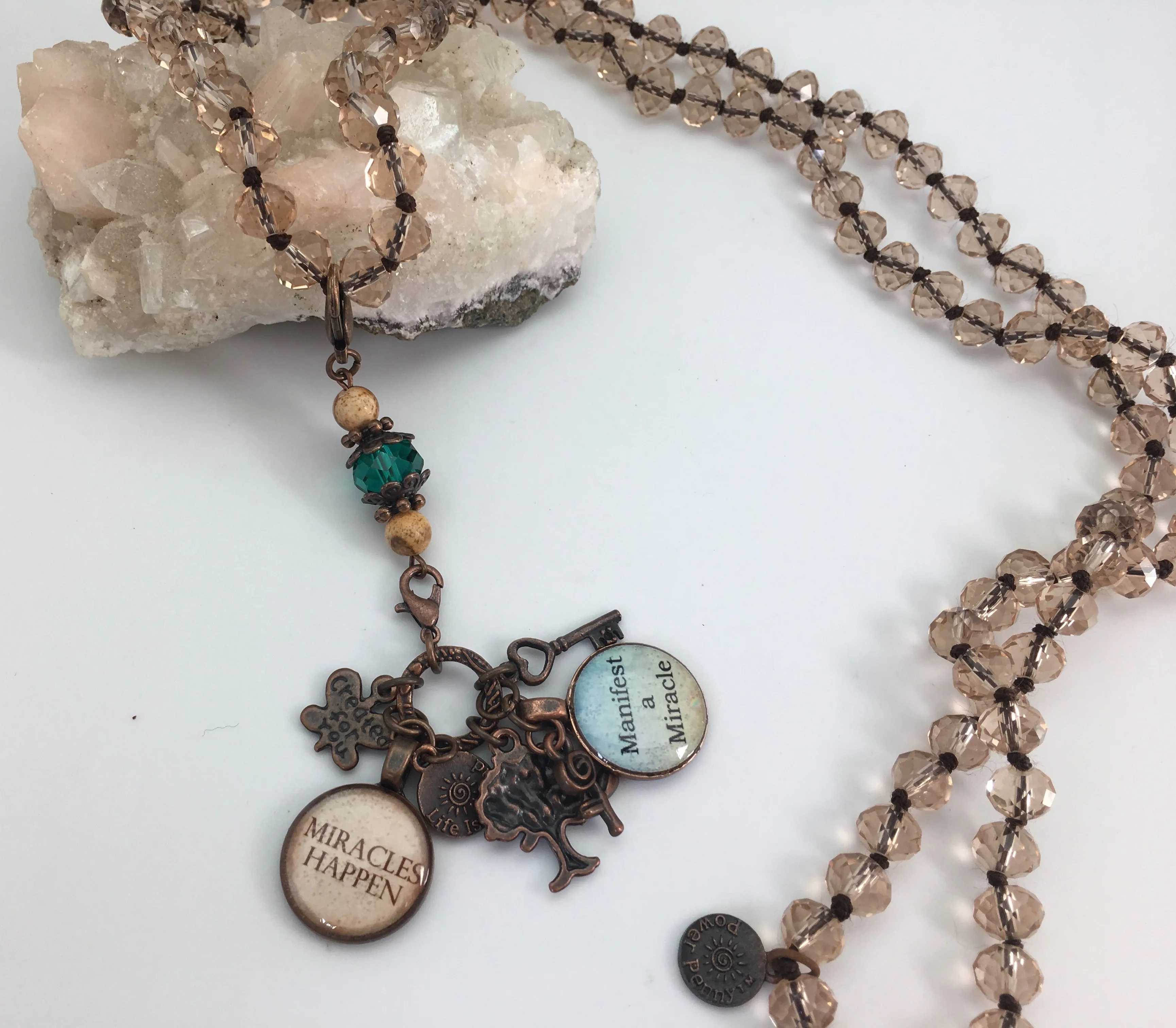 Power Penny Affirmation Necklaces