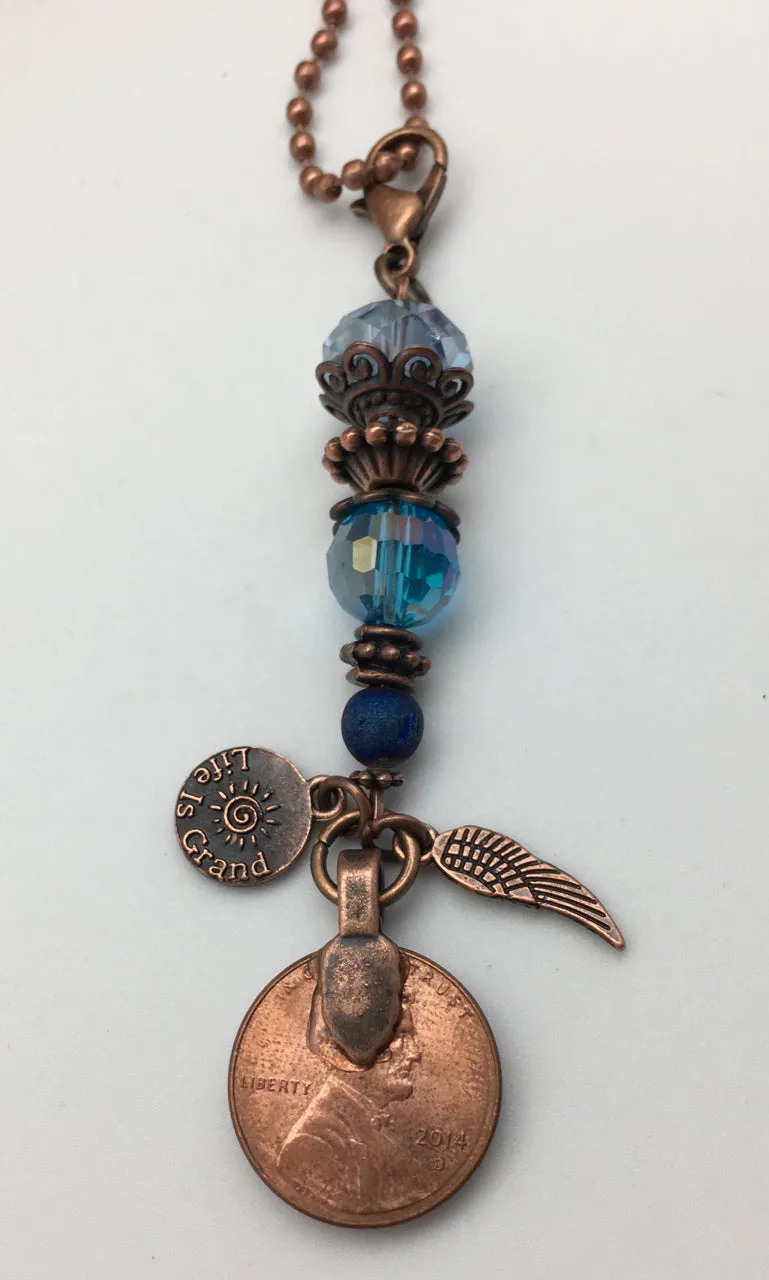 Power Penny Affirmation Necklaces