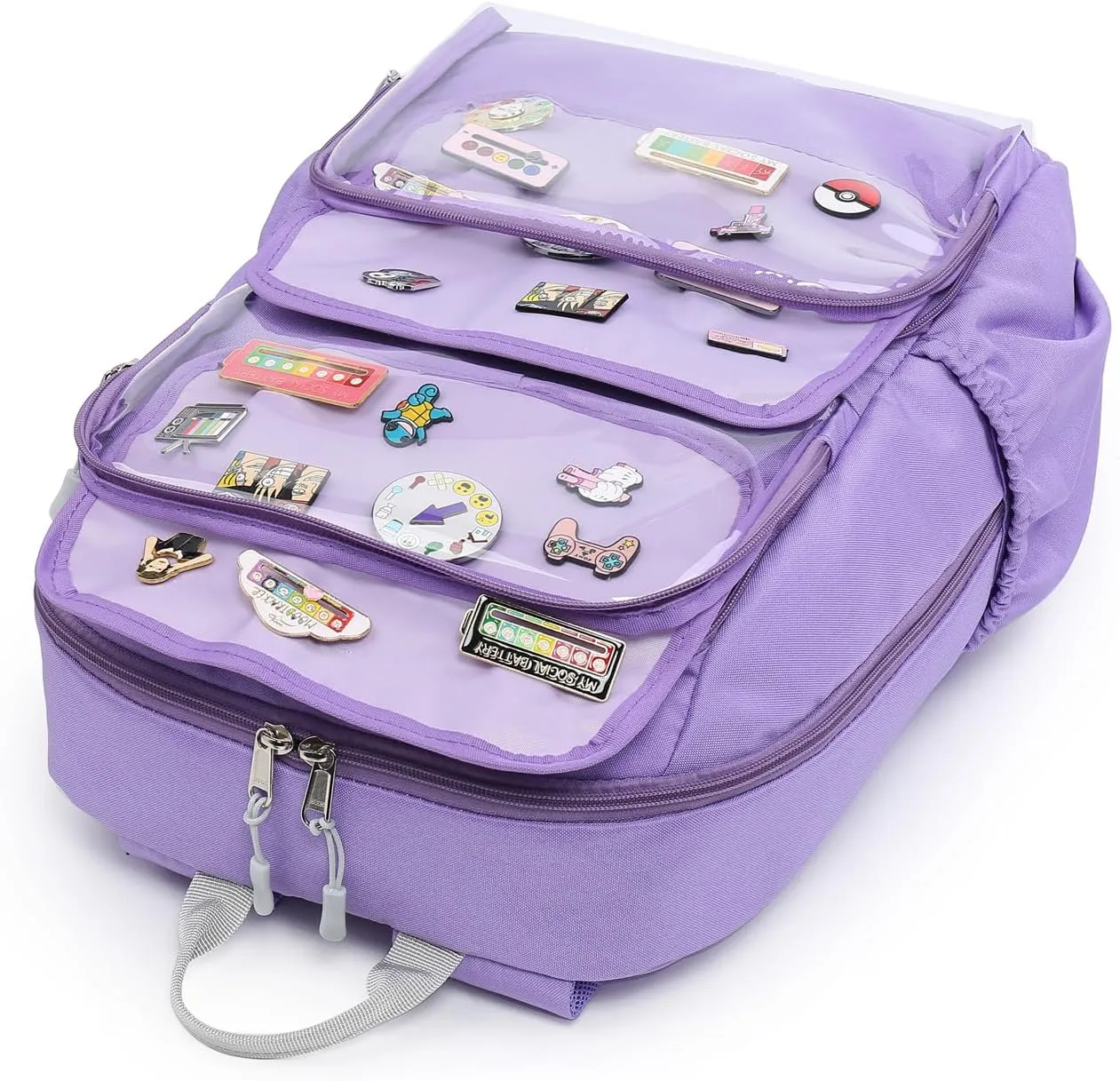 RAINBOW SMILE Girls Womens Kawaii Cute Ita Bag Backpack with insert Pin Display Backpack for School Anime Cosplay
