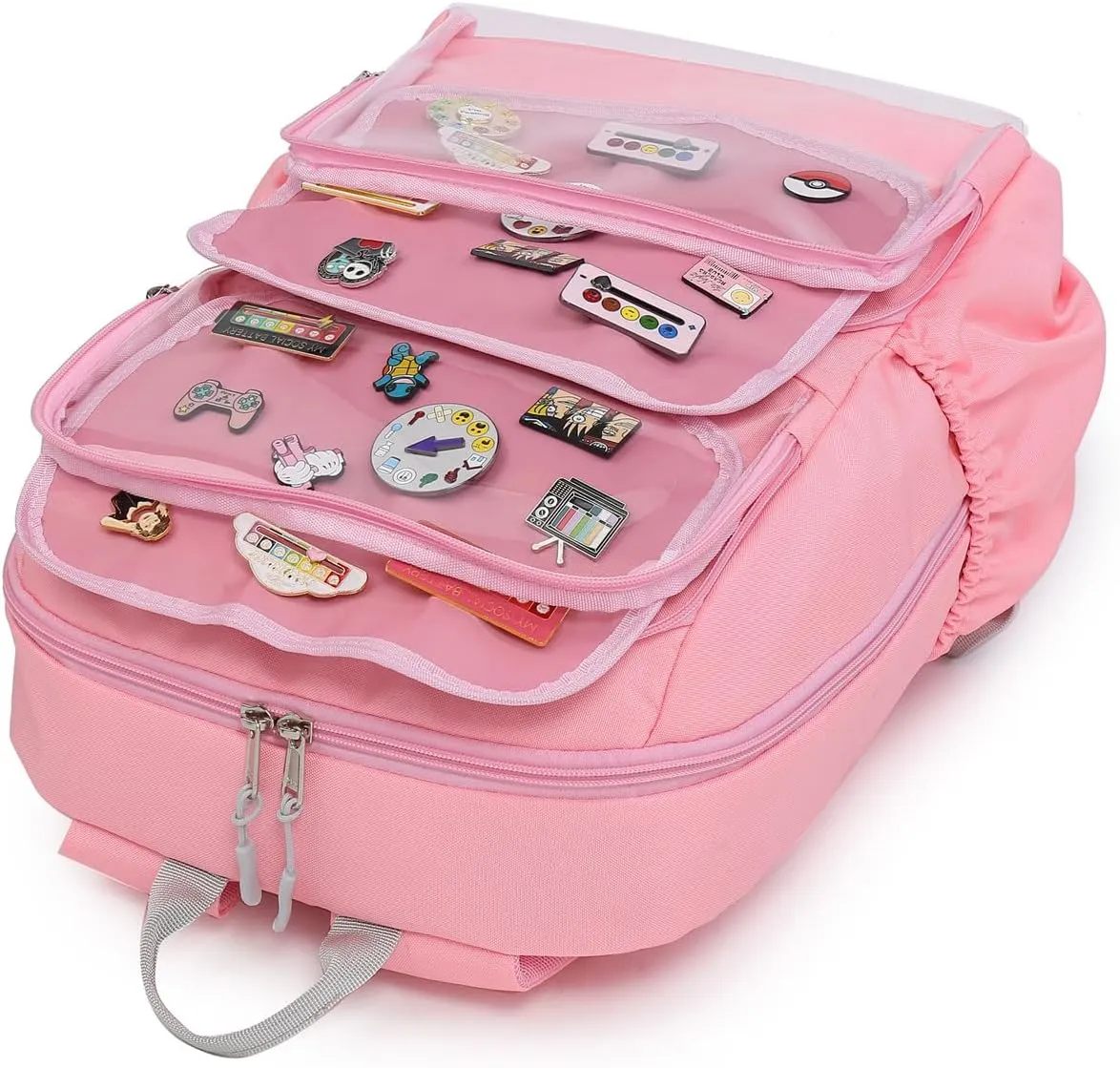 RAINBOW SMILE Girls Womens Kawaii Cute Ita Bag Backpack with insert Pin Display Backpack for School Anime Cosplay