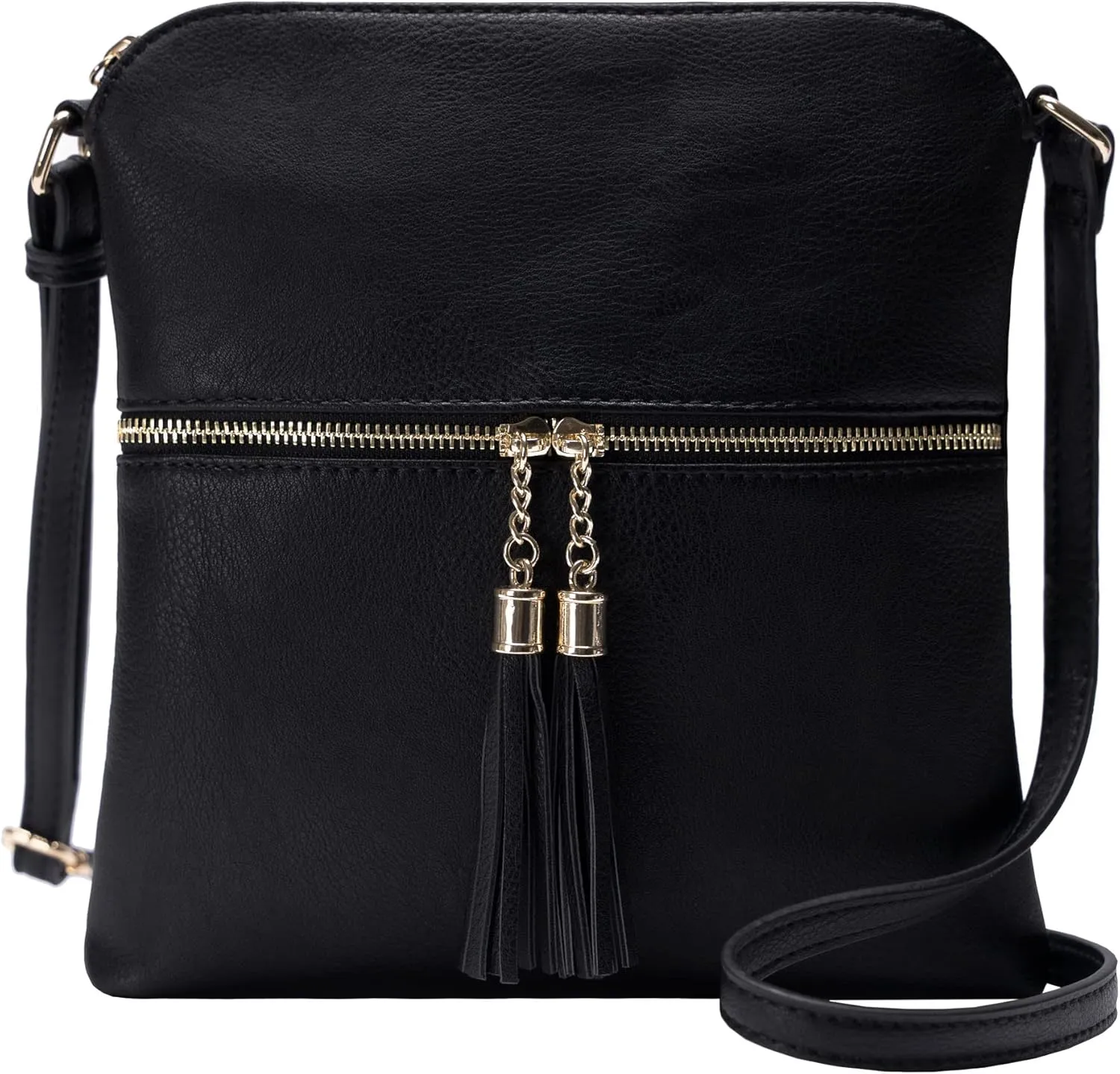 Solene Womens Lightweight Medium Crossbody Purse with Tassel, Perfect Size Crossbody Bags for Daily Use, travel