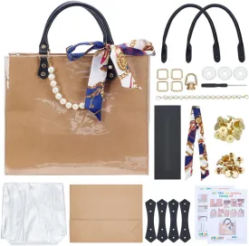 WEBEEDY DIY Tote Bag Handbag Making Kit for Adults Beginners Bag DIY Kit with Handbag Bottom and Handle, Handmade Purse Making for Women, Birthday Party, Christmas Unique Gift
