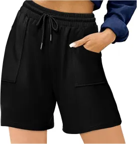 Womens Athletic Shorts Y2k Boxer Shorts Lounge Sleep Plaid Shorts Pajama Bottoms Maternity Casual Pants Yoga Clothing